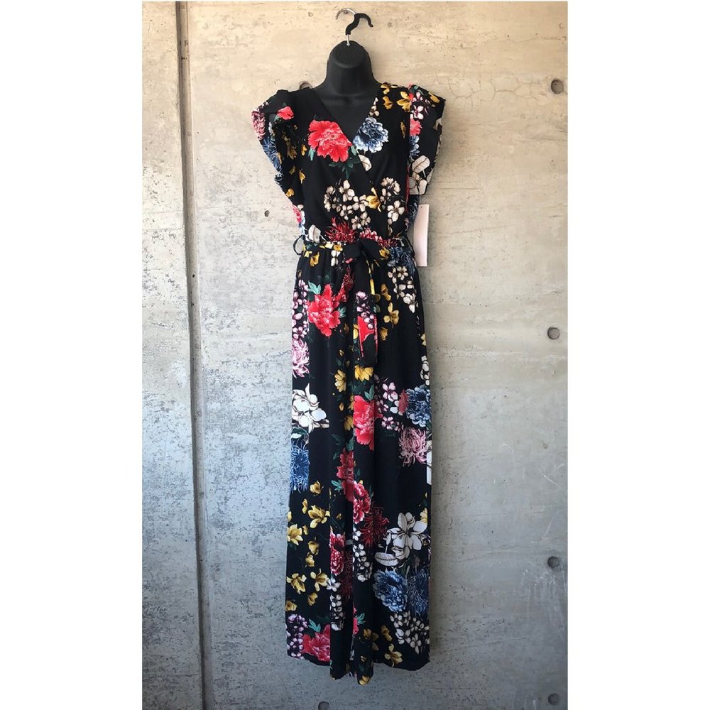 Floral Print jumpsuit summer jumpsuit Italian Fashion chic boho trendy